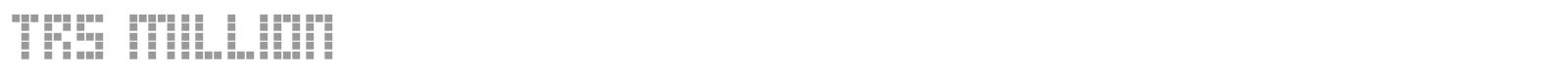 TRS Million font preview
